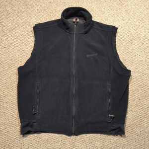 SIMMS Gore Windstopper Fleece Vest Medium Black Full Zip Fishing Outdoor